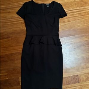 Elegant club Black Peplum Dress